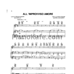 Ноты Josh Groban - All'improvviso amore - предпросмотр