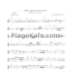 Ноты Modern Jazz Quartet - Odds against tomorrow - предпросмотр