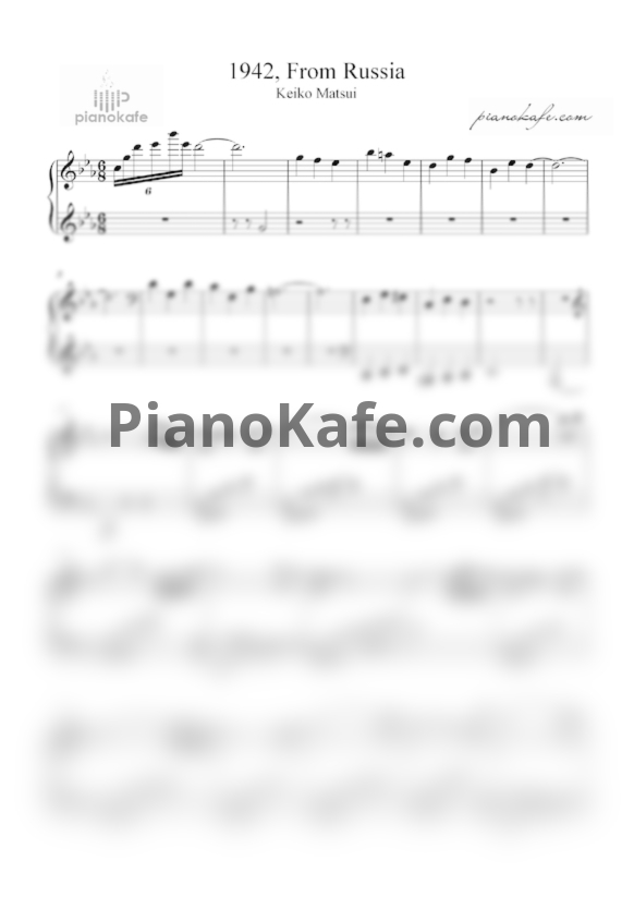 Ноты Keiko Matsui - 1942, from Russia - PianoKafe.com