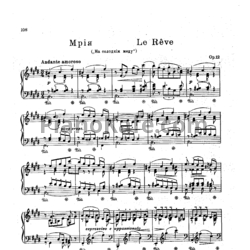 Ноты Николай Лысенко - Мрiя "На солодкiм меду" (Op. 12) - предпросмотр
