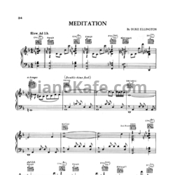 Ноты Duke Ellington - Meditation - предпросмотр