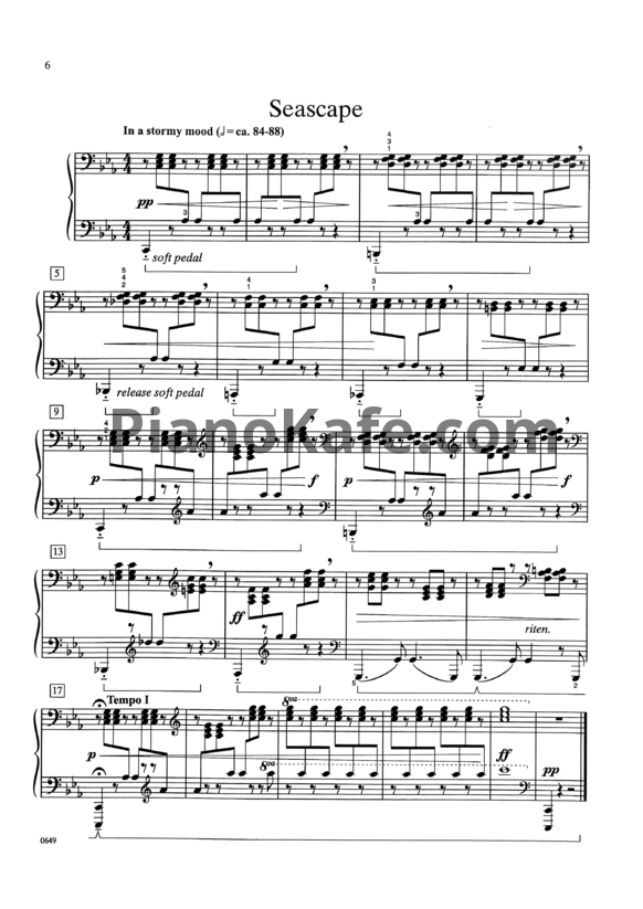 Ноты William Gillock - Seascape - PianoKafe.com