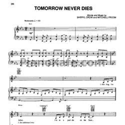 Ноты Sheryl Crow - Tomorrow never dies