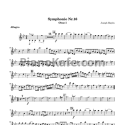 Ноты Йозеф Гайдн - Симфония №16 си-бемоль мажор (Партии инструментов) - предпросмотр