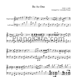 Ноты W-inds - Be as one - предпросмотр