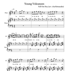 Ноты Fall Out Boy - Young volcanoes - предпросмотр