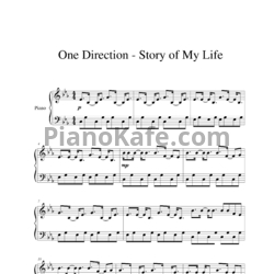 Ноты One Direction - Story of my life - предпросмотр