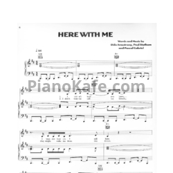 Ноты Dido - Here with me - предпросмотр