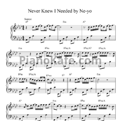 Ноты Ne-Yo - Never knew I needed - предпросмотр