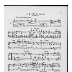Ноты Фридрих Бургмюллер - Этюд La petite reunion (Jolly party) (Op. 100, №4) - предпросмотр