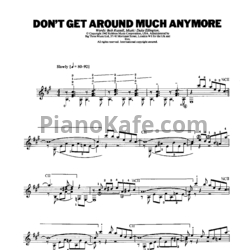 Ноты Duke Ellington - Don't  get around much anymore (Arranged for classic guitar by John Duarte) - предпросмотр