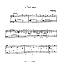 Ноты Earl Wild - At the ball - предпросмотр