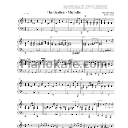 Ноты The Beatles - Michelle - предпросмотр