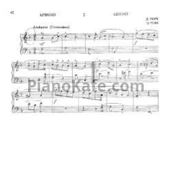 Ноты Д. Тюрк - Ариозо - предпросмотр