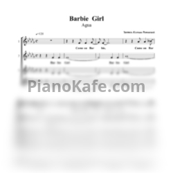 Ноты Aqua - Barbie girl (Хоровая партитура) - предпросмотр