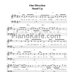 Ноты One Direction - Stand up - предпросмотр