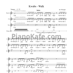Ноты Kwabs - Walk - предпросмотр