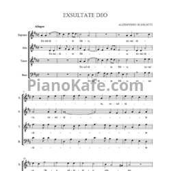 Ноты Alessandro Scarlatti - Exsultate deo