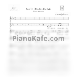Ноты Diana Navarro - No te olvides de mi