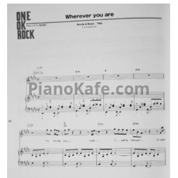 Ноты One OK Rock - Wherever you are (Версия 2) - предпросмотр