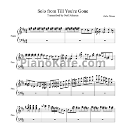 Ноты Gabe Dixon - Solo from "Till You're Gone" - предпросмотр