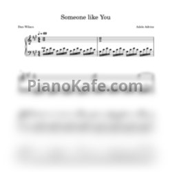 Ноты Adele - Someone like you (Piano cover) - предпросмотр