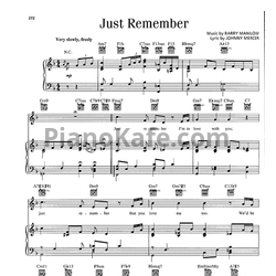 Ноты Barry Manilow - Just remember - предпросмотр