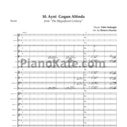 Ноты Fahir Atakoglu - Ayni Gogun Altinda (Партитура и партии) - предпросмотр