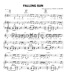 Ноты Anouk - Falling sun - предпросмотр