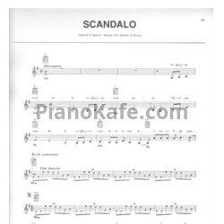 Ноты Gianna Nannini - Scandalo - предпросмотр