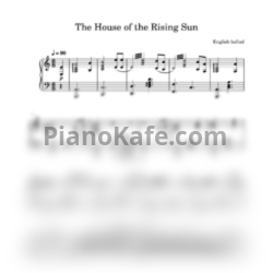 Ноты Джорджия Тёрнер & Берт Мартин - The House Of The Rising Sun - предпросмотр