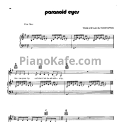 Ноты Pink Floyd - Paranoid eyes - предпросмотр