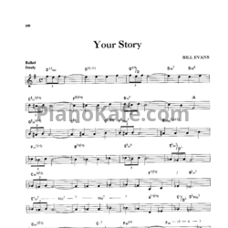Ноты Bill Evans - Your story - предпросмотр