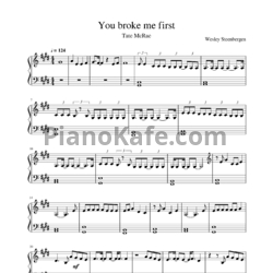 Ноты Tate McRae - you broke me first