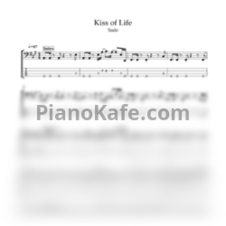 Ноты Sade - Kiss of life (Переложение для бас-гитары)