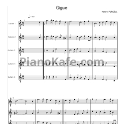 Ноты Генри Пёрселл - Жига и рондо - предпросмотр
