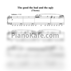 Ноты Ennio Morricone - The good the bad and the ugly (Theme) - предпросмотр