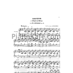 Ноты Peter Cavallo - Souvenir, Op. 32 - предпросмотр