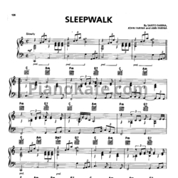 Ноты Santo & Johnny - Sleepwalk