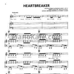 Ноты Mariah Carey - Heartbreaker - предпросмотр