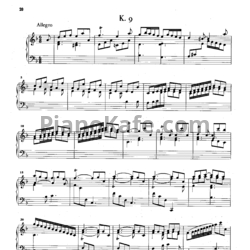 Ноты Д. Скарлатти - Соната K9 - предпросмотр