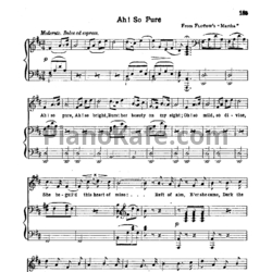 Ноты Фридрих фон Флотов - Ah! So pure - предпросмотр