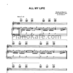 Ноты K-Ci & JoJo - All my life