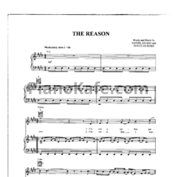 Ноты Hoobastank - The reason (3)