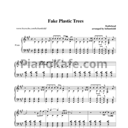 Ноты Radiohead - Fake plastic trees - предпросмотр