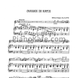 Ноты Эдуард Элгар - Chanson de matin (Op. 15, №2) - предпросмотр