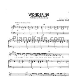 Ноты Jason Robert Brown - Wondering