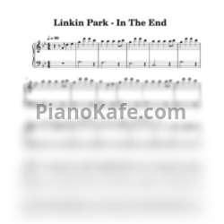 Ноты Linkin Park - In the end (Лёгкое переложение для фортепиано) - предпросмотр