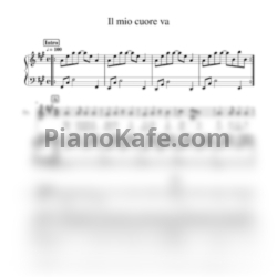 Ноты Sarah Brightman - Il mio cuore va - предпросмотр