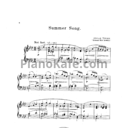 Ноты Edward MacDowell - Summer song - предпросмотр